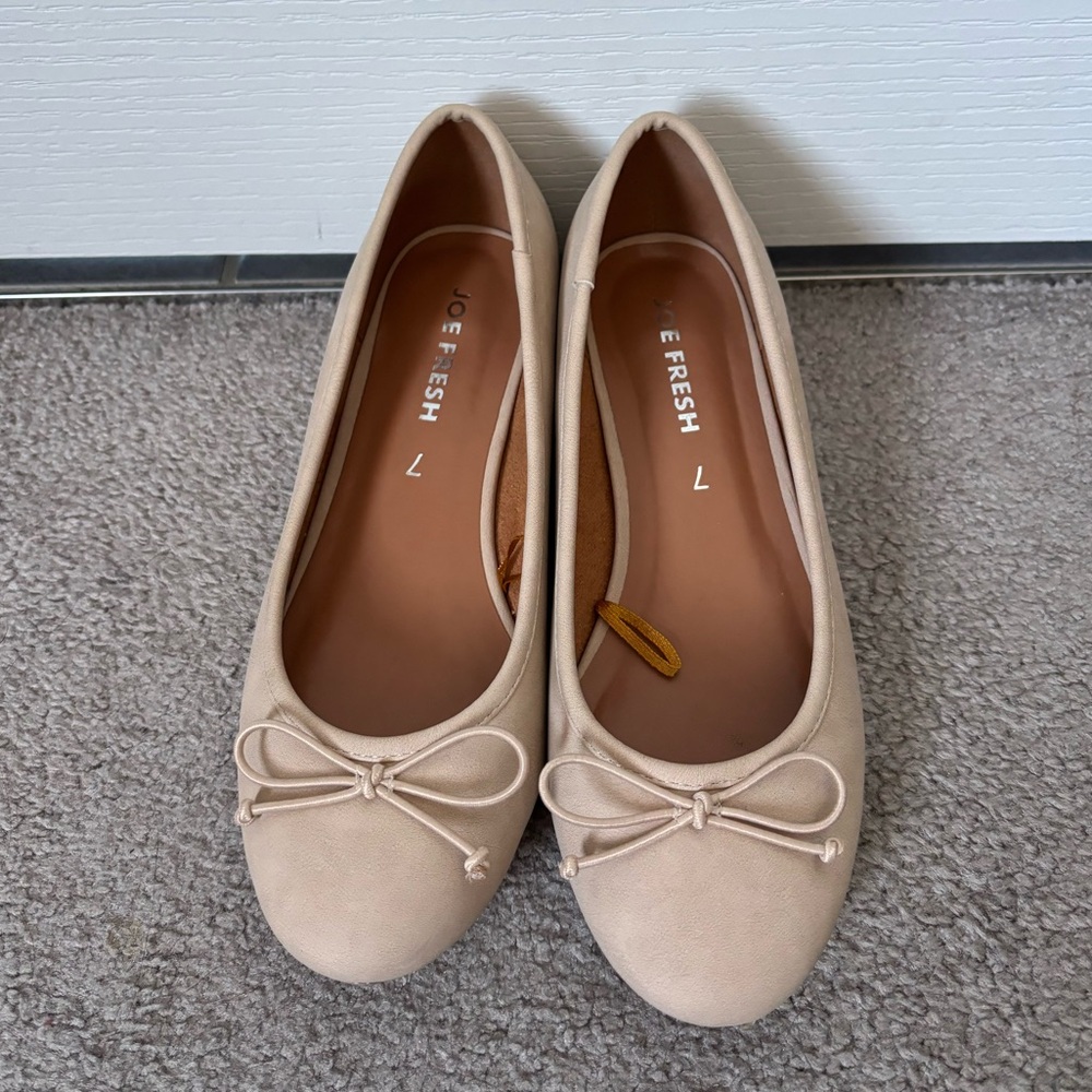 Beige Ballerina Shoes